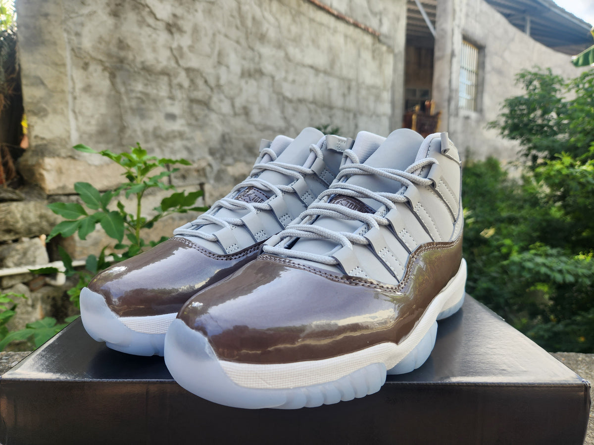High Top Sneakers, Gray Brown Colorway, Lace Up Design, Casual Gift for Sneaker Fans