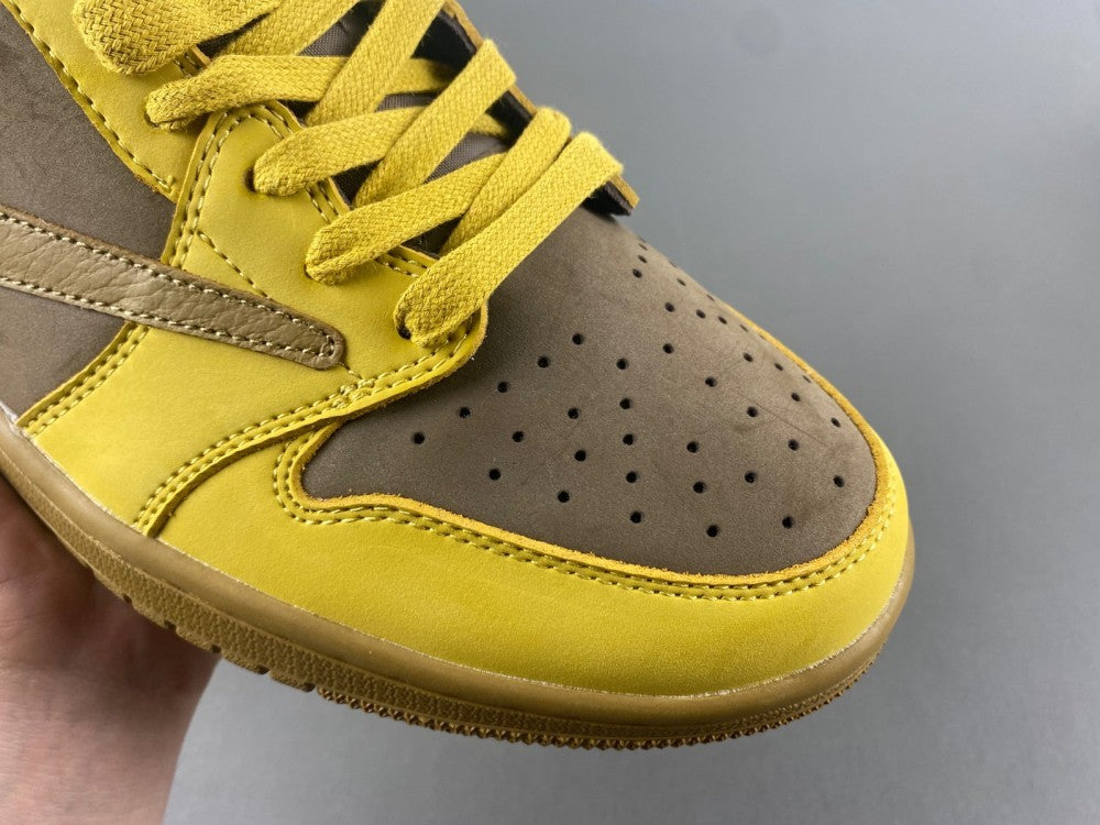 Low Top Sneakers, Khaki Yellow Colorway, Reverse Hook Design, Lace Up Design, Casual Gift for Sneaker Fans