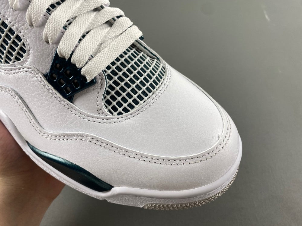 Low Top Sneakers, White Green Colorway, Lace Up Design, Casual Gift for Sneaker Fans