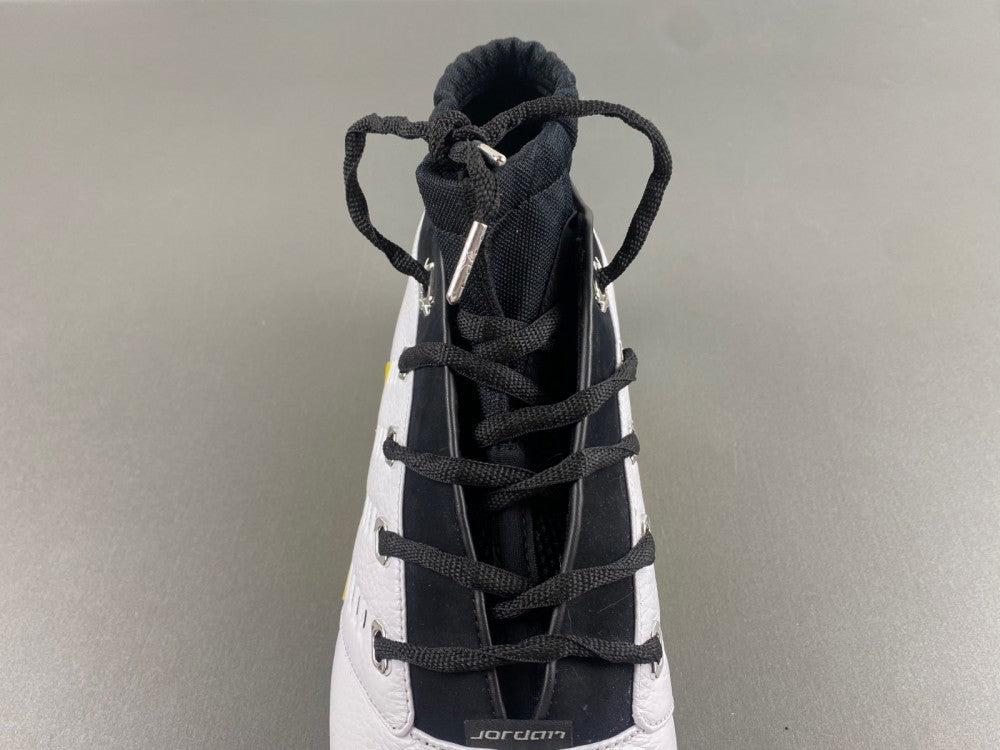 Low Top Sneakers, White Black Yellow Colorway, Lace Up Design, Casual Gift for Sneaker Fans