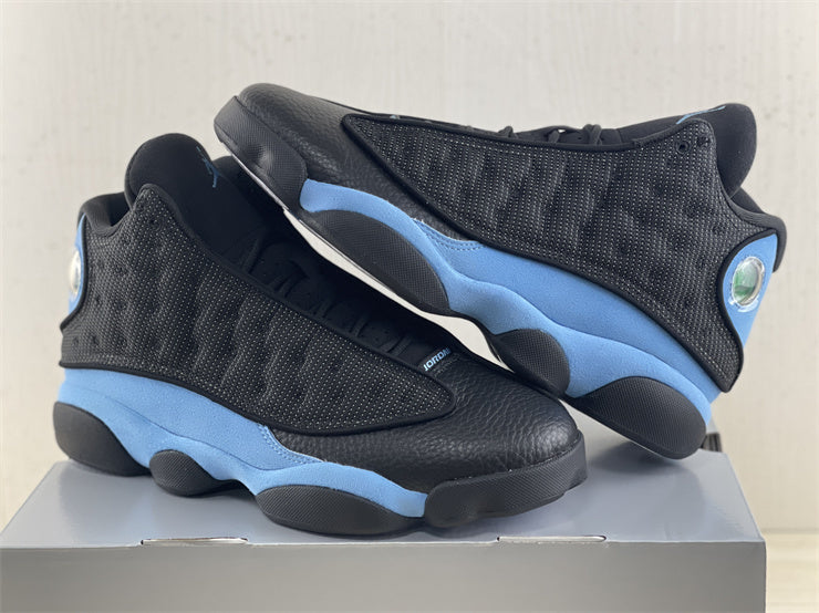 Sneakers, University Blue Black Colorway, Lace Up Design, Casual Gift for Sneaker Fans