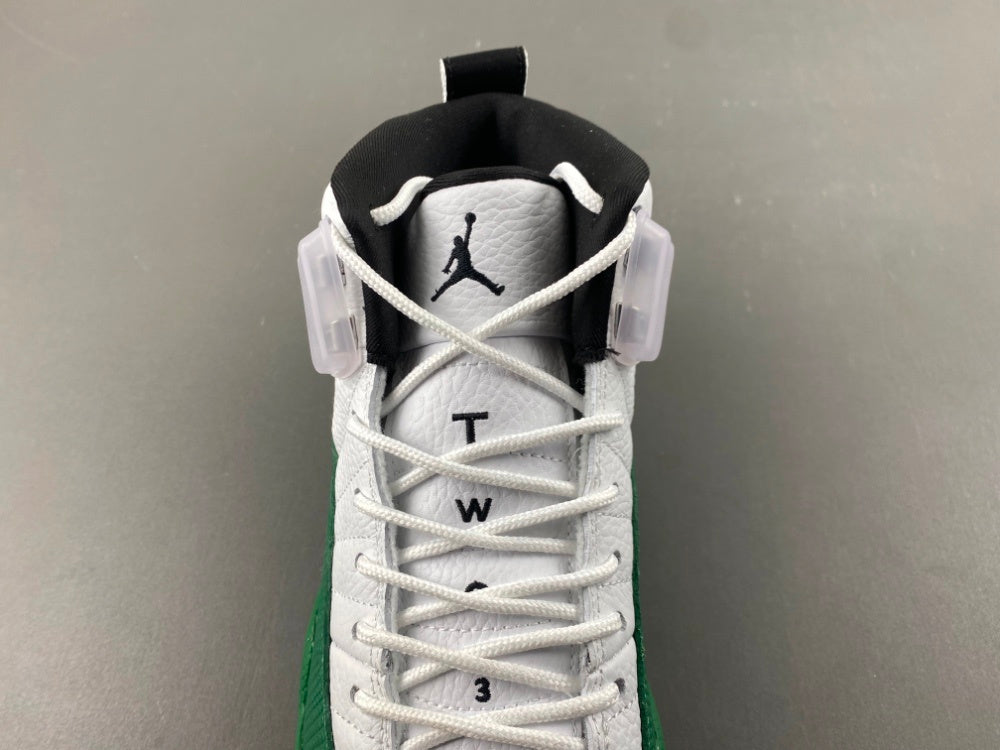 Low Top Sneakers, White Green Colorway, Lace Up Design, Casual Gift for Sneaker Fans