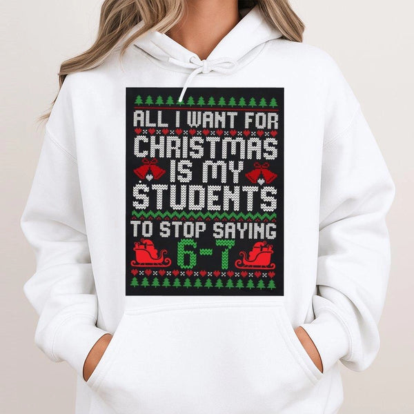 Adorable Math Teacher Sweatshirt, Humorous Math Teacher Christmas Hoodie, School Educator Holiday Pullover, Winter Math Teach