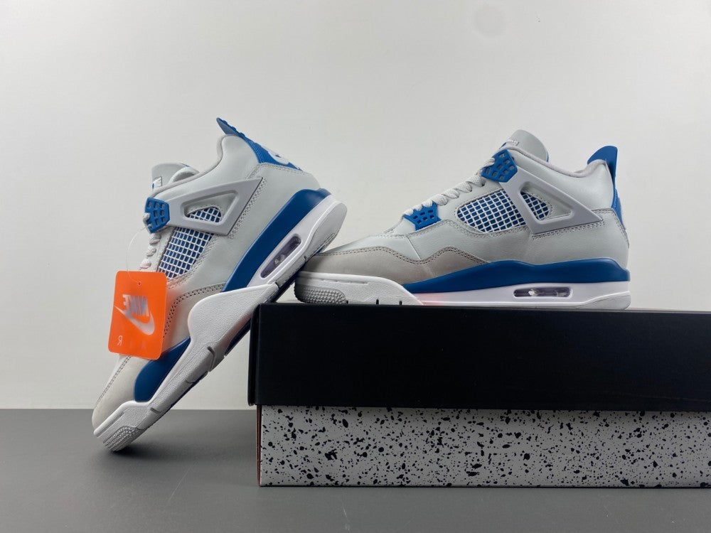 Low Top Sneakers, Blue White Gray Colorway, Lace Up Design, Casual Gift for Sneaker Fans