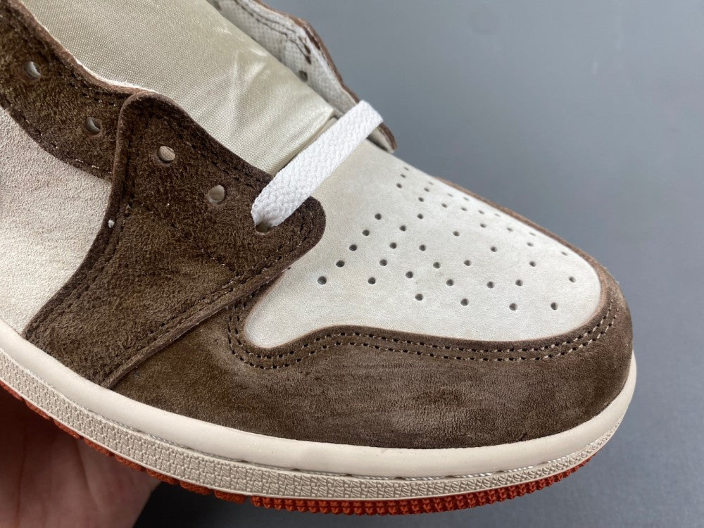 High Top Sneakers, Off White Orange Brown Colorway, Lace Up Design, Casual Gift for Sneaker Fans