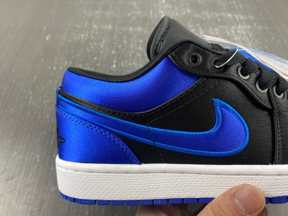 Low Top Sneakers, Black Blue Colorway, Lace Up Design, Casual Gift for Sneaker Fans
