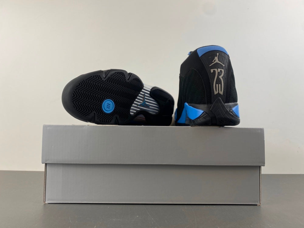 Low Top Sneakers, University Blue Black Colorway, Lace Up Design, Casual Gift for Sneaker Fans