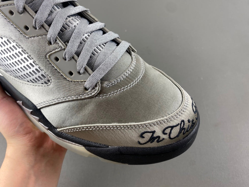 High Top Sneakers, Black Silver Colorway, Lace Up Design, Casual Gift for Sneaker Fans