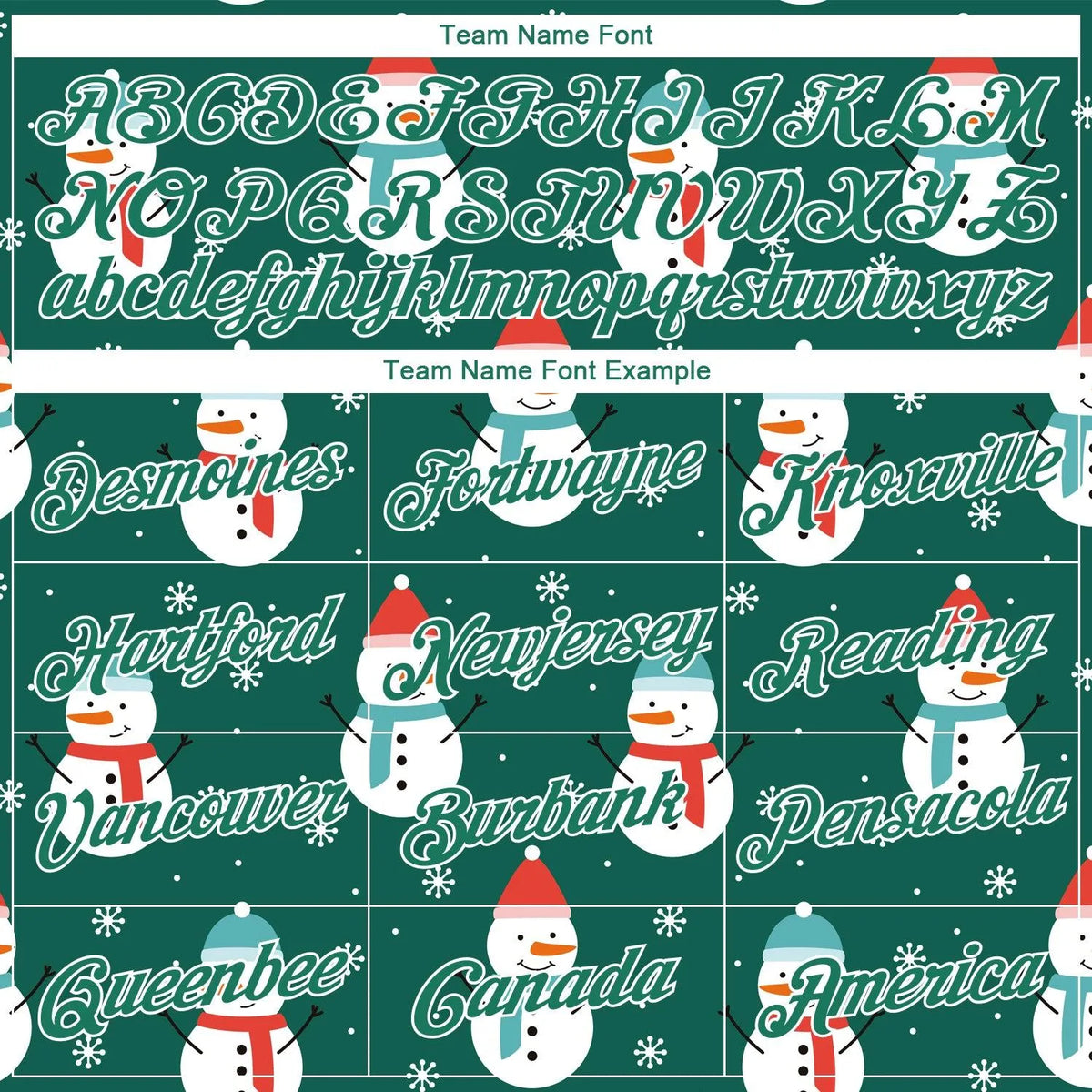 Personalized Holiday Pullover Sweatshirt, Custom Snowman Christmas Hoodie, Custom Team Name Number Fleece Hoodie, Game Day Fa