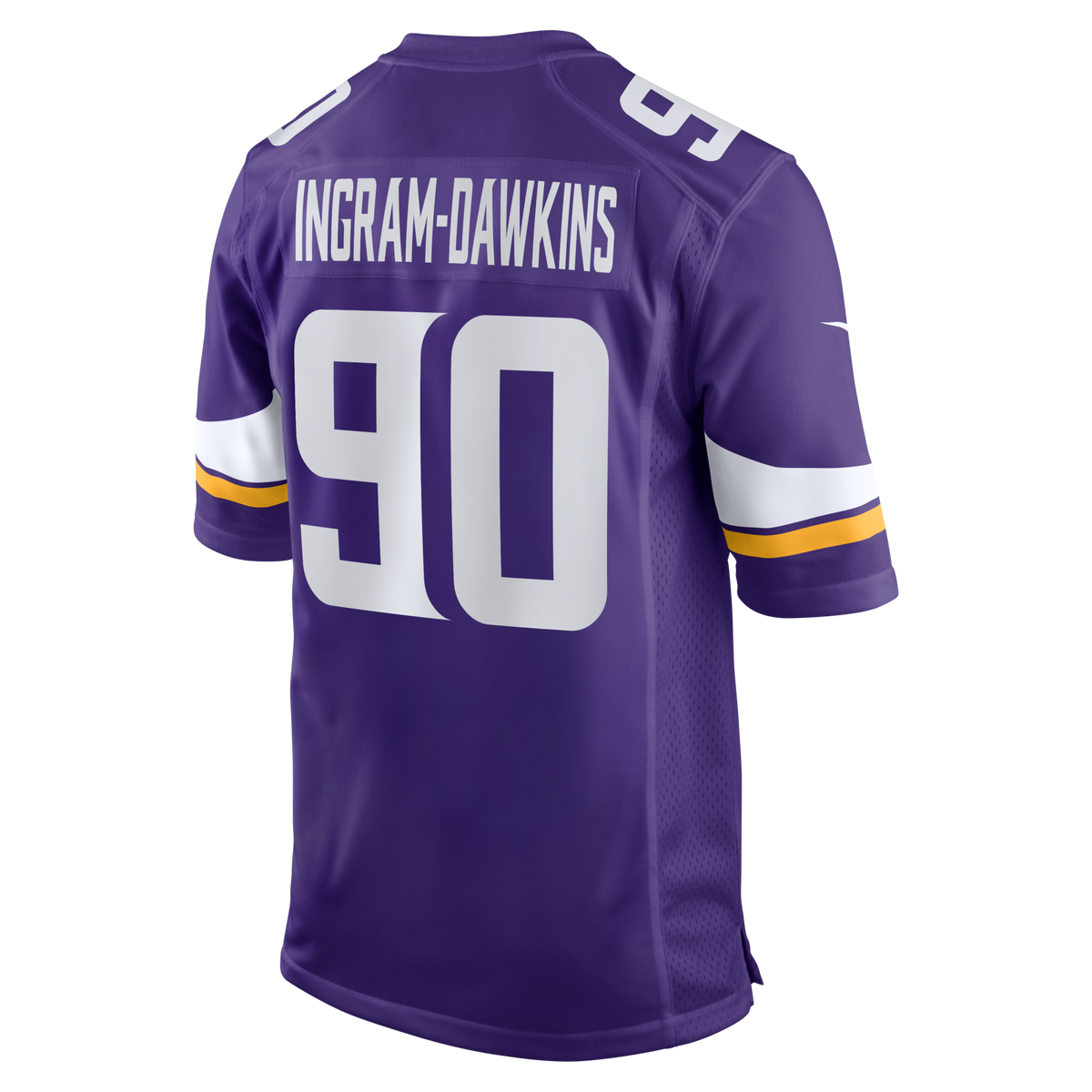 Minnesota Vikings Tyrion Ingram-Dawkins Purple Team Game Jersey