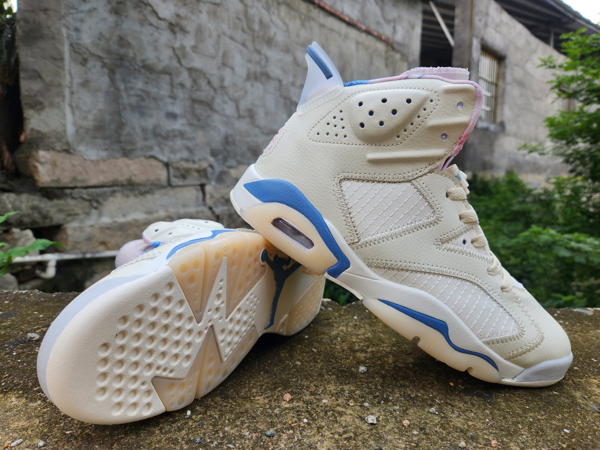 High Top Sneakers, White Blue Colorway, Lace Up Design, Casual Gift for Sneaker Fans