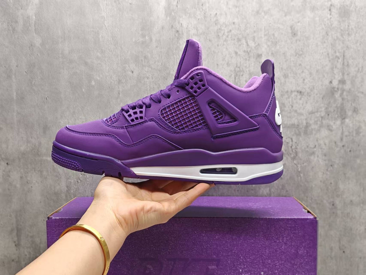 Mid Top Sneakers, Purple Colorway, Lace Up Design, Casual Gift for Sneaker Fans