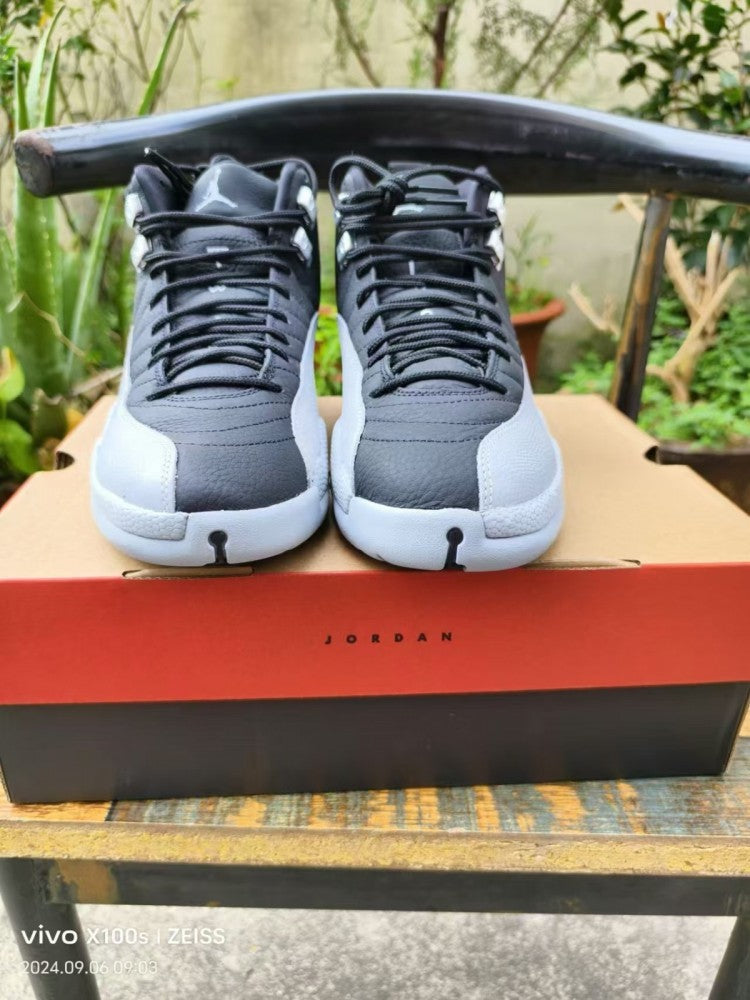 High Top Sneakers, Black Gray Colorway, Lace Up Design, Casual Gift for Sneaker Fans