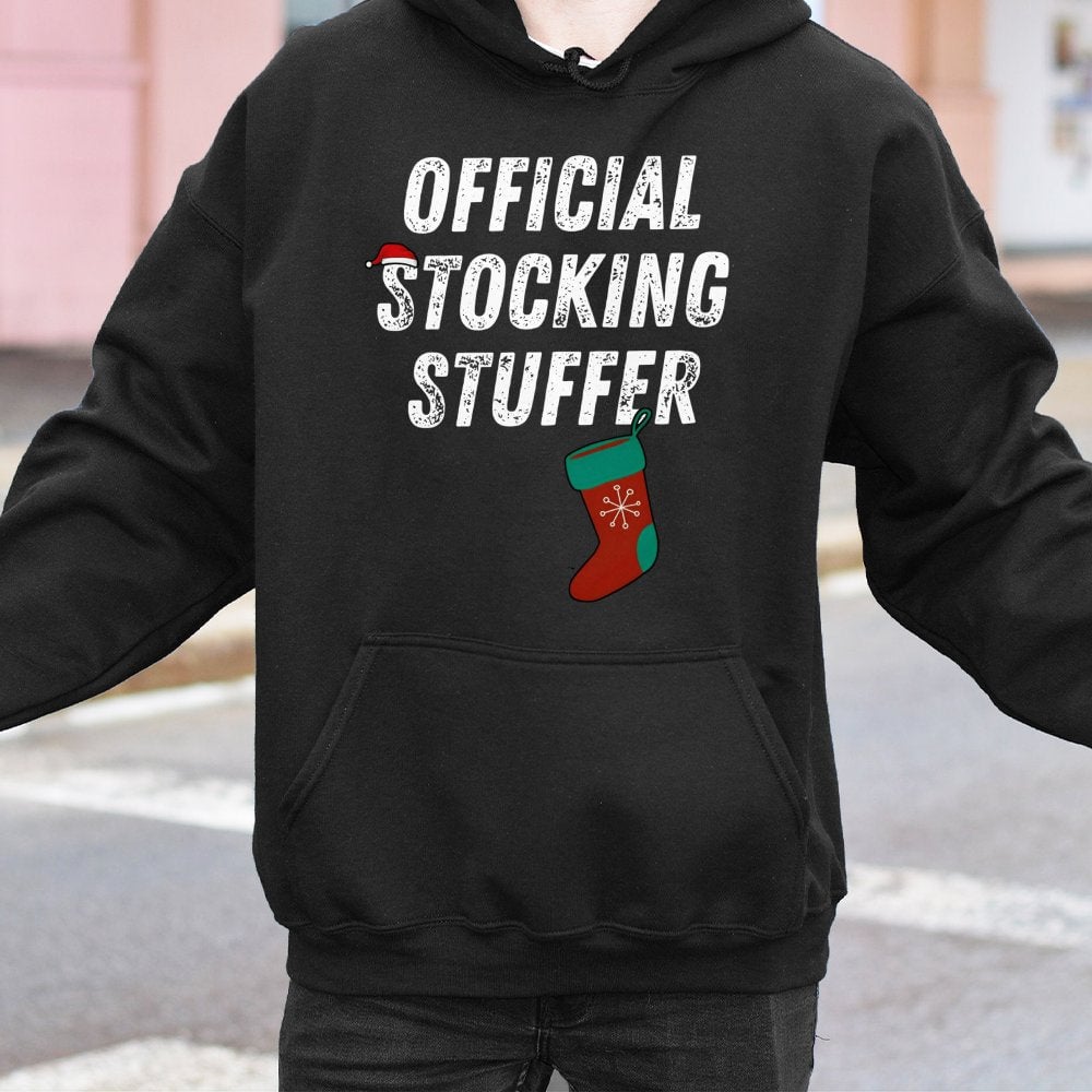 Humorous Christmas Stocking Stuffer Sweatshirt, Stocking Stuffer Hoodie, Holiday Quote Graphic Hoodie, Comfy Winter Pullover,