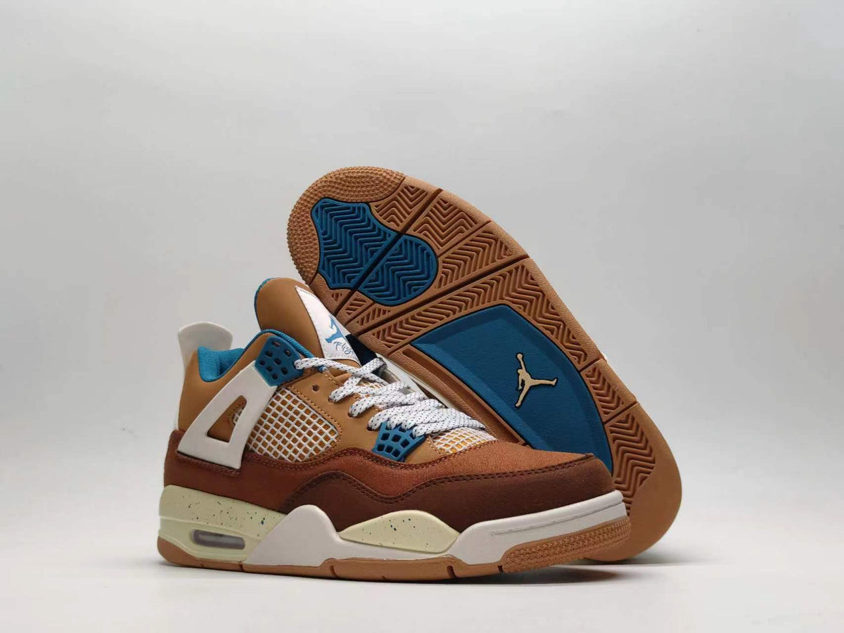Sneakers, Brown Blue Colorway, Lace Up Design, Casual Gift for Sneaker Fans