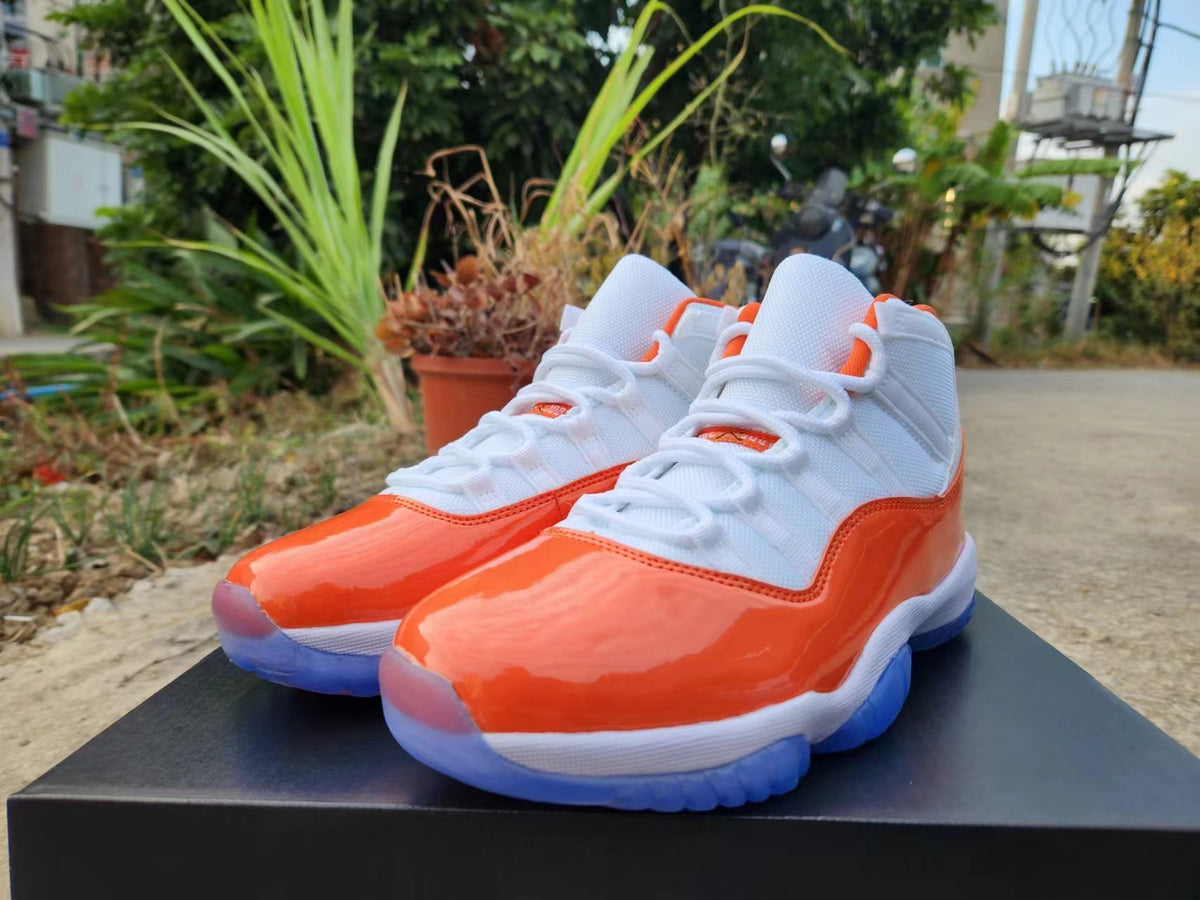Sneakers, White Red Orange Colorway, Lace Up Design, Casual Gift for Sneaker Fans