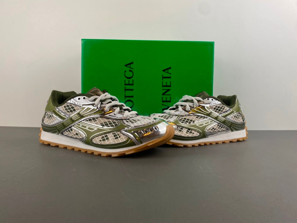 Low Top Sneakers, White Green Colorway, Lace Up Design, Casual Gift for Sneaker Fans