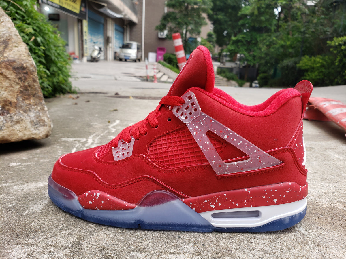 Sneakers, Red Blue Colorway, Lace Up Design, Casual Gift for Sneaker Fans