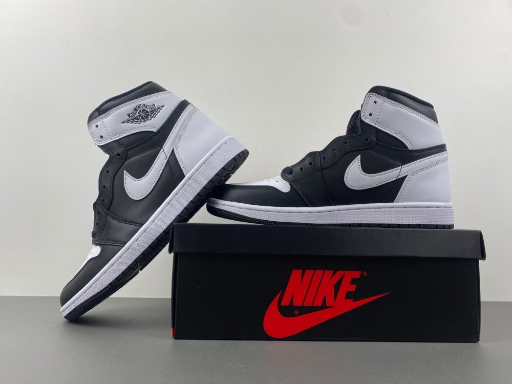 High Top Sneakers, White Black Colorway, Lace Up Design, Casual Gift for Sneaker Fans