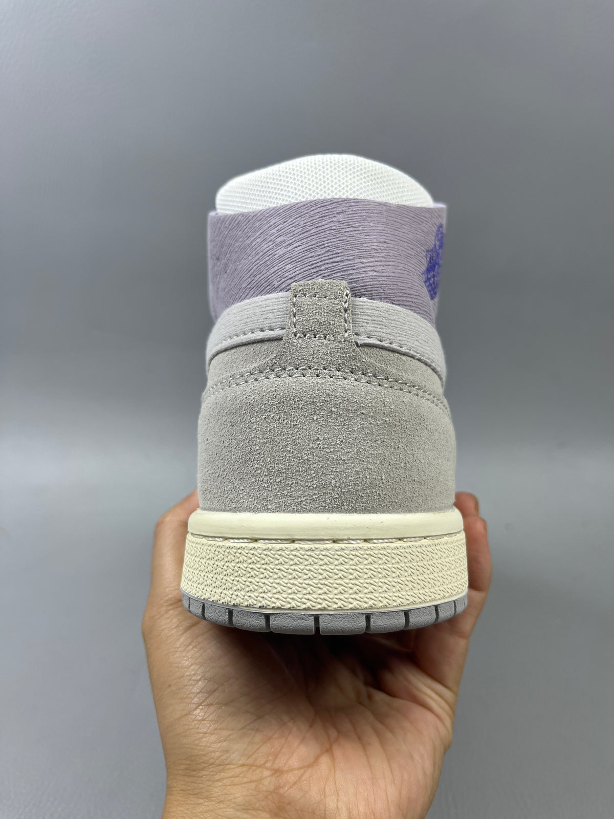 High Top Sneakers, Purple Gray Colorway, Lace Up Design, Casual Gift for Sneaker Fans