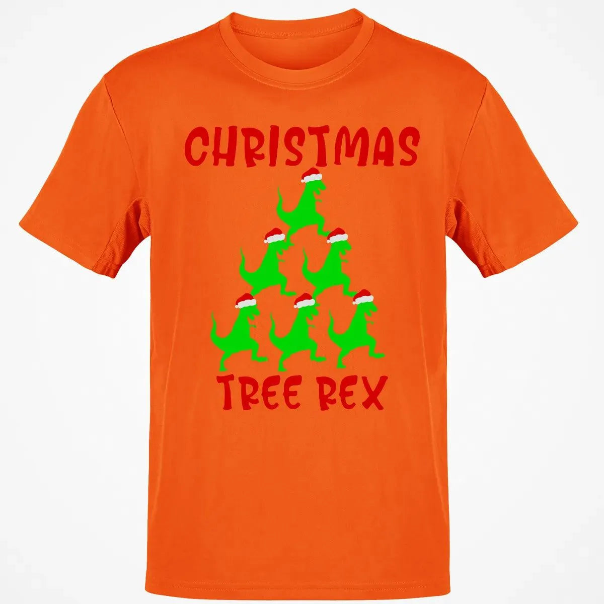 Humorous Dinosaur Holiday Graphic Tee, Christmas Tree Rex Shirt, Adorable Trex Christmas T-Shirt, Festive Dino Lover Shirt, H