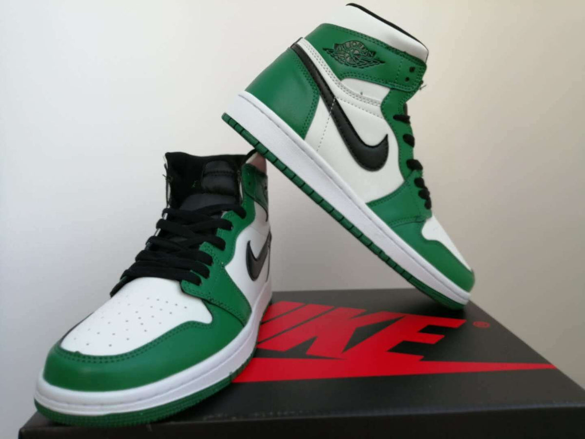 Sneakers, White Green Colorway, Lace Up Design, Casual Gift for Sneaker Fans