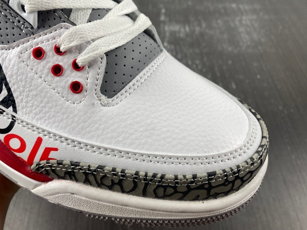 Sneakers, White Red Gray Colorway, Lace Up Design, Casual Gift for Sneaker Fans