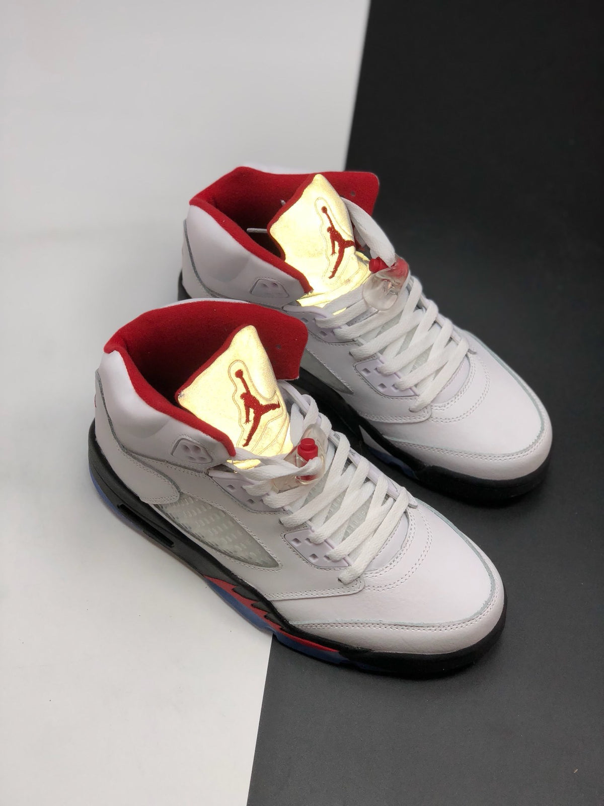 Sneakers, Red Colorway, Lace Up Design, Casual Gift for Sneaker Fans
