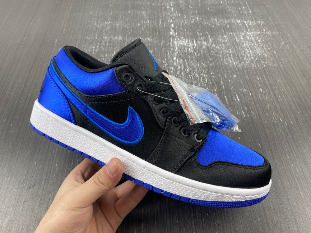 Low Top Sneakers, Black Blue Colorway, Lace Up Design, Casual Gift for Sneaker Fans