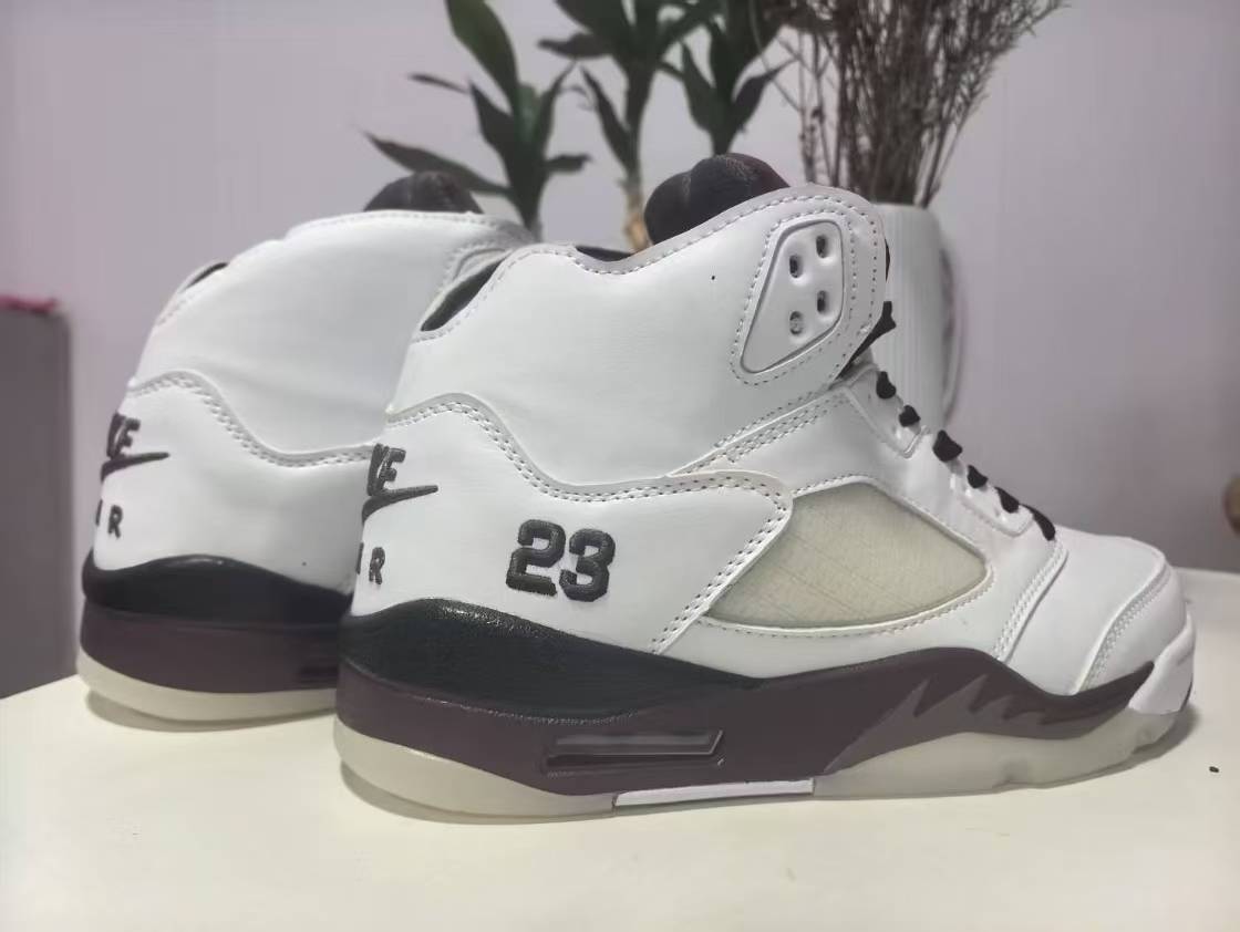High Top Sneakers, White Gray Colorway, Lace Up Design, Casual Gift for Sneaker Fans