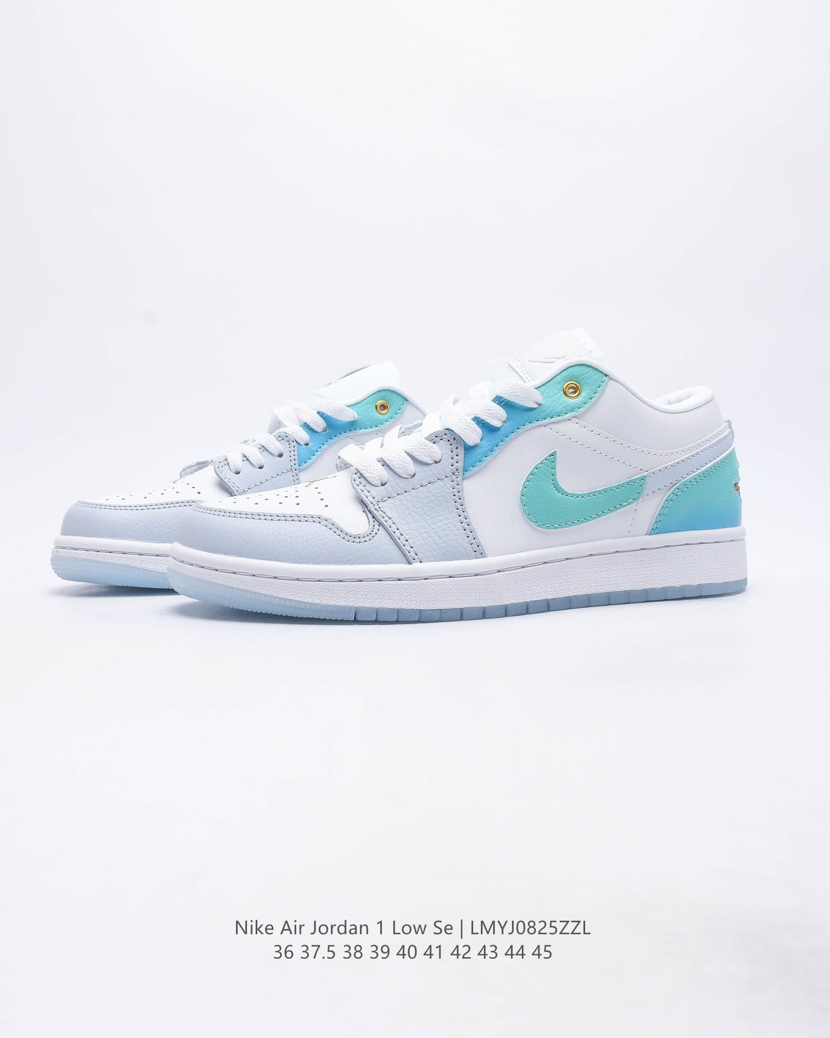 Retro Low Top Basketball Shoes, White Blue Colorway, Lace Up Design, Casual Gift for Shoe Lovers