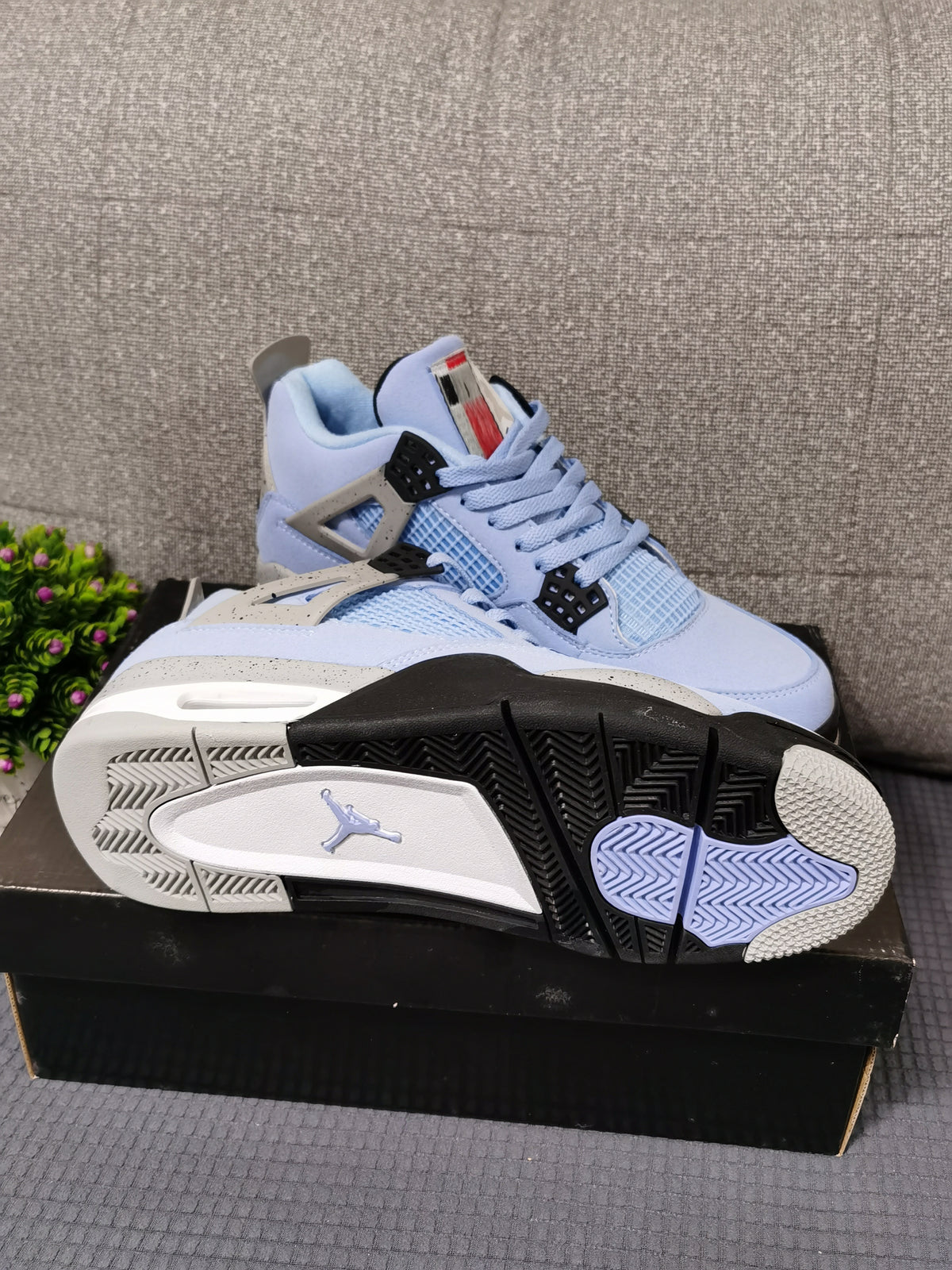 Sneakers, University Blue Colorway, Lace Up Design, Casual Gift for Sneaker Fans