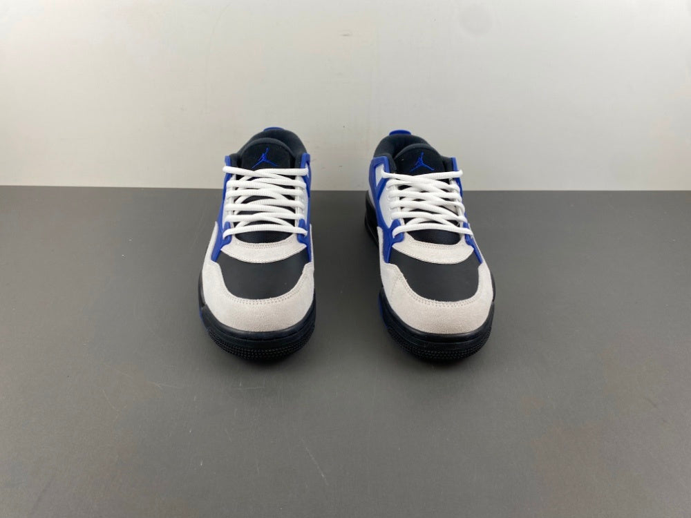 Low Top Sneakers, Blue White Black Colorway, Lace Up Design, Casual Gift for Sneaker Fans