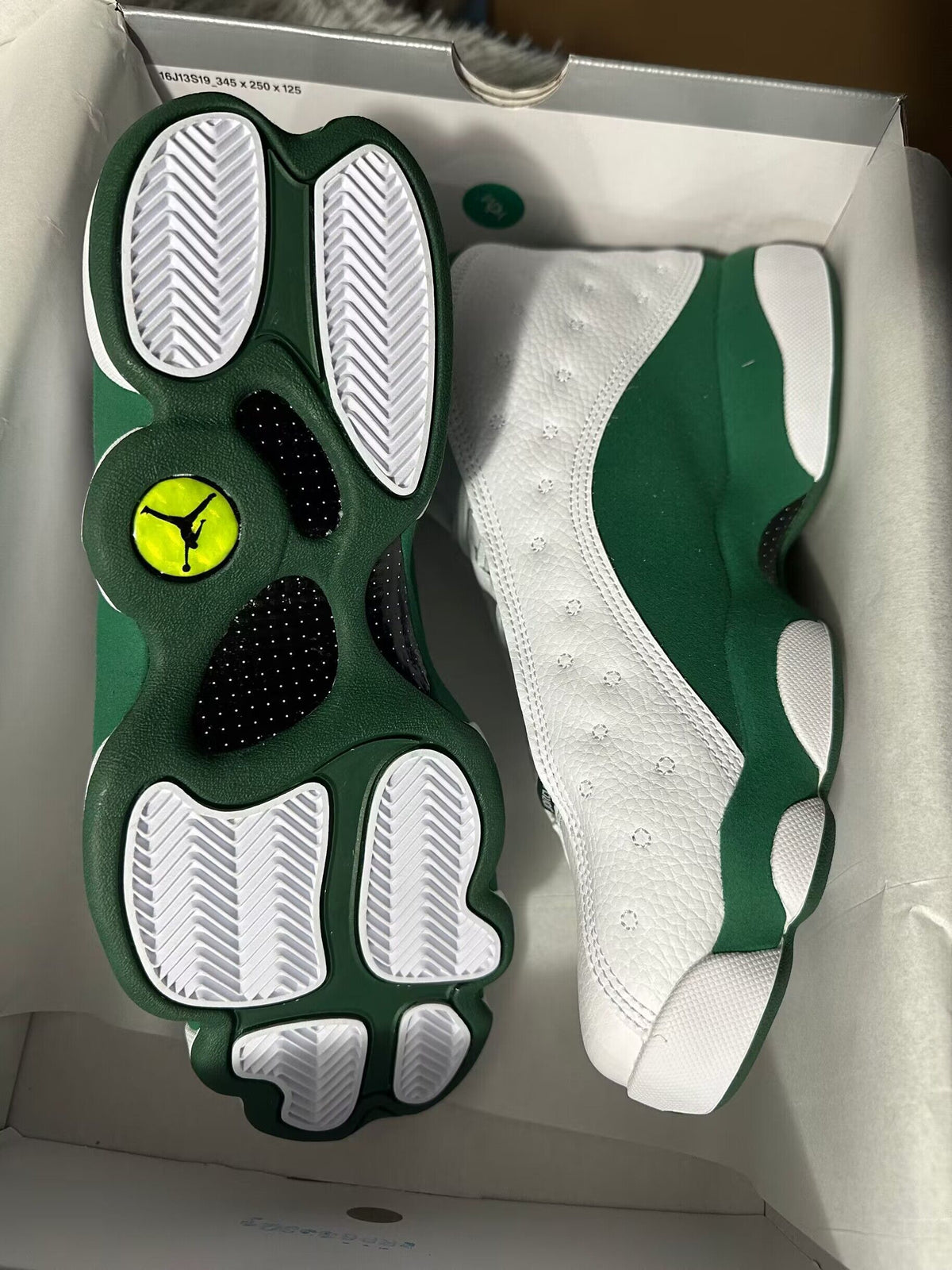 Sneakers, White Green Colorway, Lace Up Design, Casual Gift for Sneaker Fans