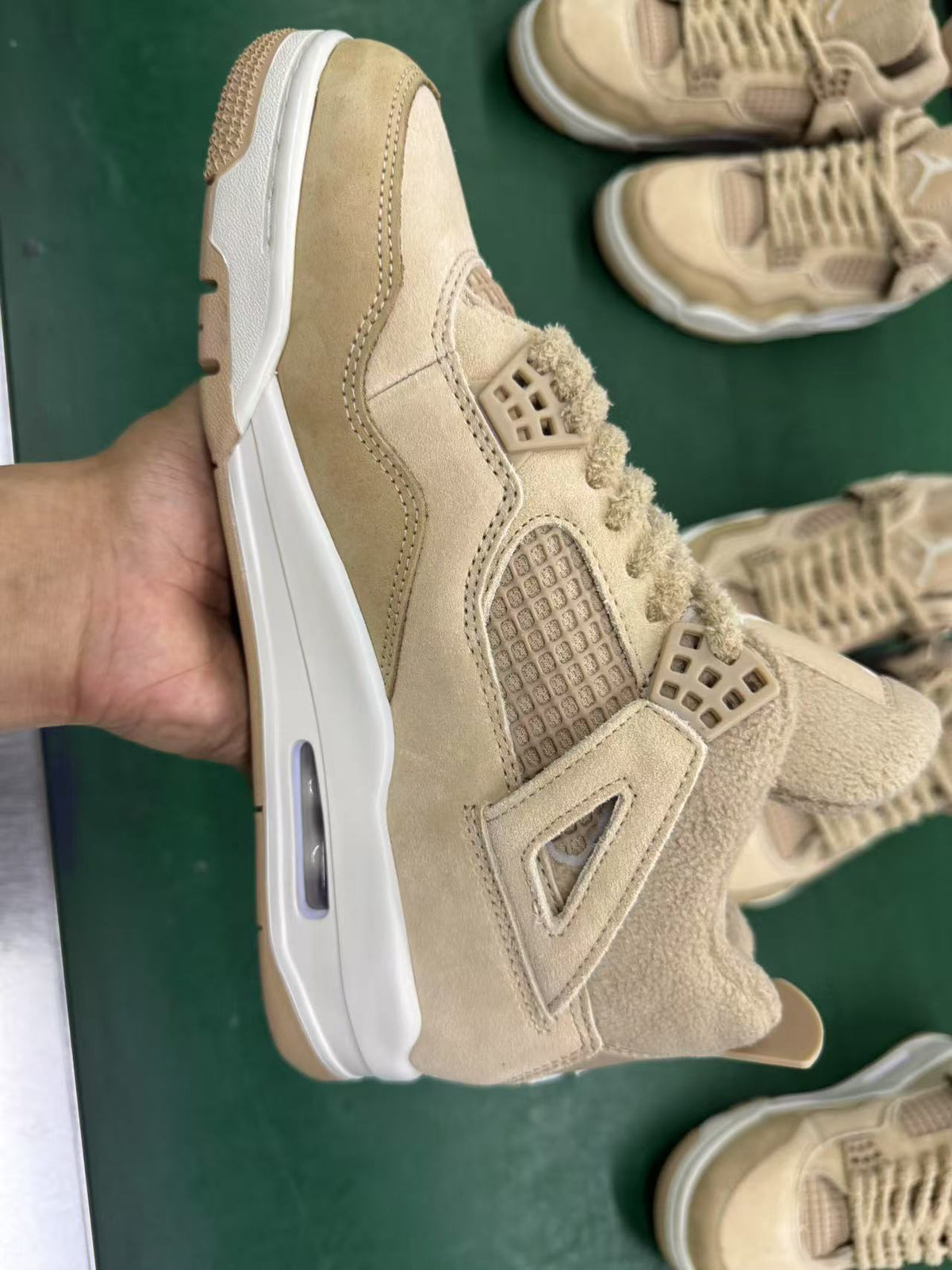 Mid Top Sneakers, Beige White Colorway, Lace Up Design, Casual Gift for Sneaker Fans