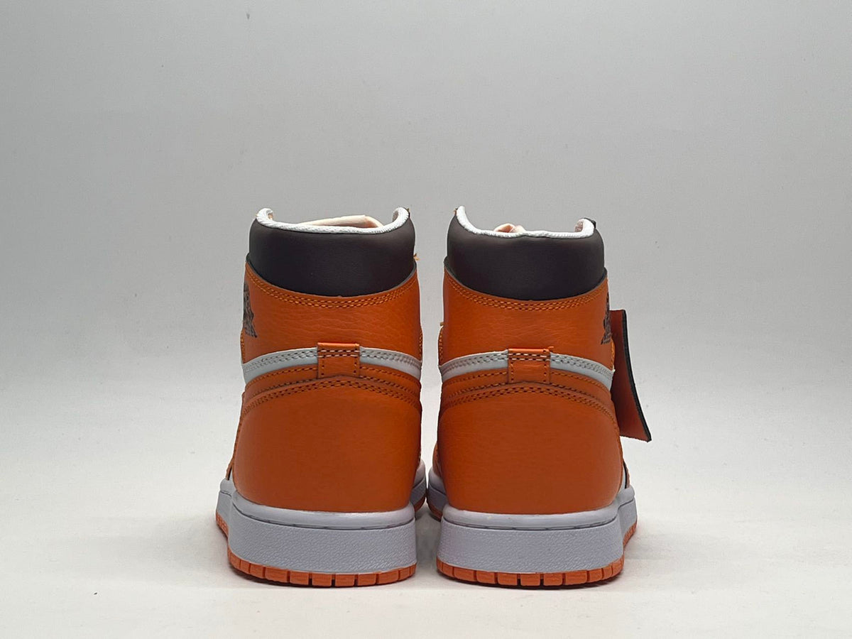Sneakers, White Orange Colorway, Lace Up Design, Casual Gift for Sneaker Fans
