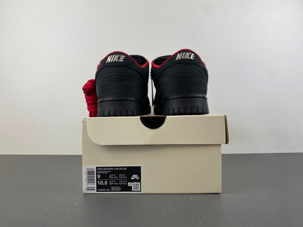 Low Top Sneakers, Black Red Colorway, Lace Up Design, Casual Gift for Sneaker Fans