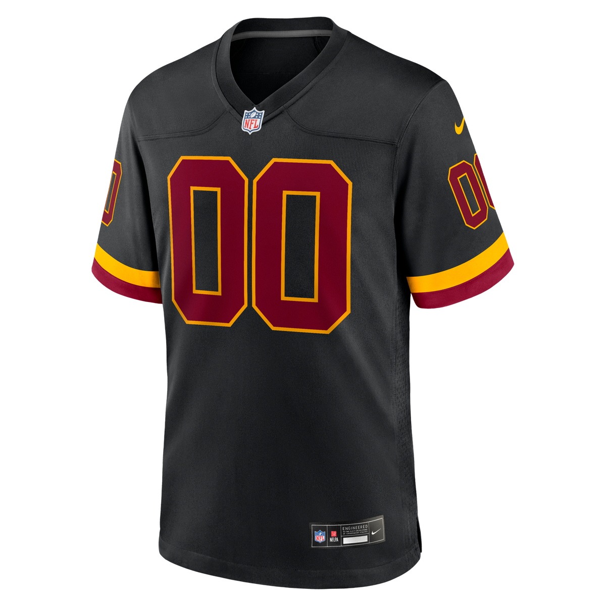Washington Commanders Black Hail Raiser Alternate Custom Game Jersey