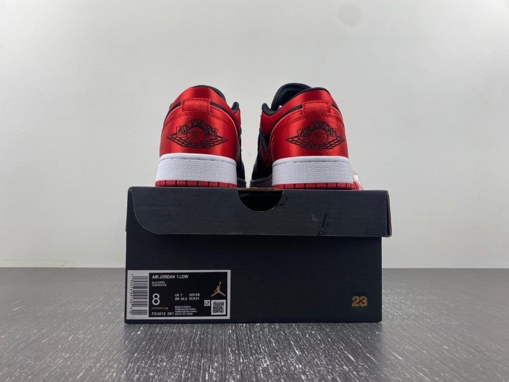 Low Top Sneakers, Black Red Colorway, Lace Up Design, Casual Gift for Sneaker Fans