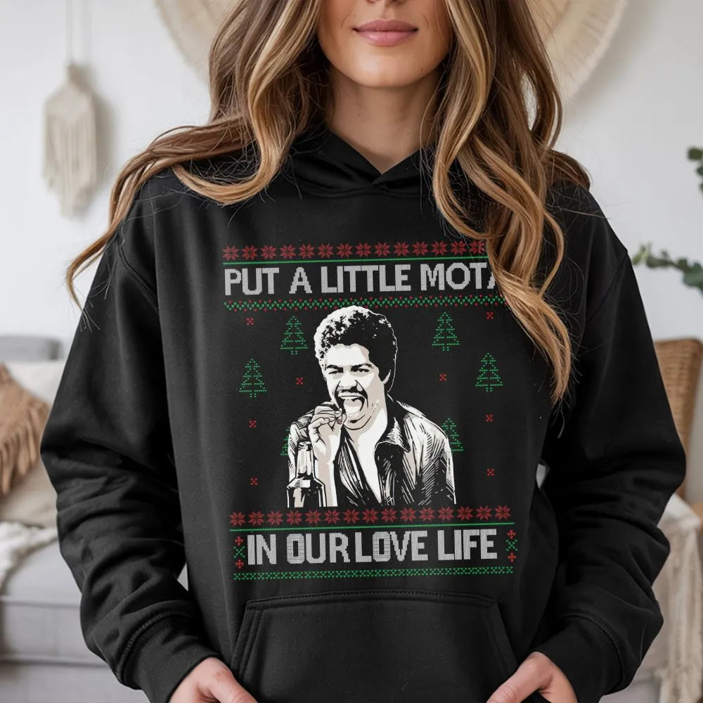Humorous Mexican Movie Quote Holiday Hoodie, Ugly Christmas Hoodie, Retro Film Xmas Hooded Sweatshirt, Ugly Sweater Party Gra