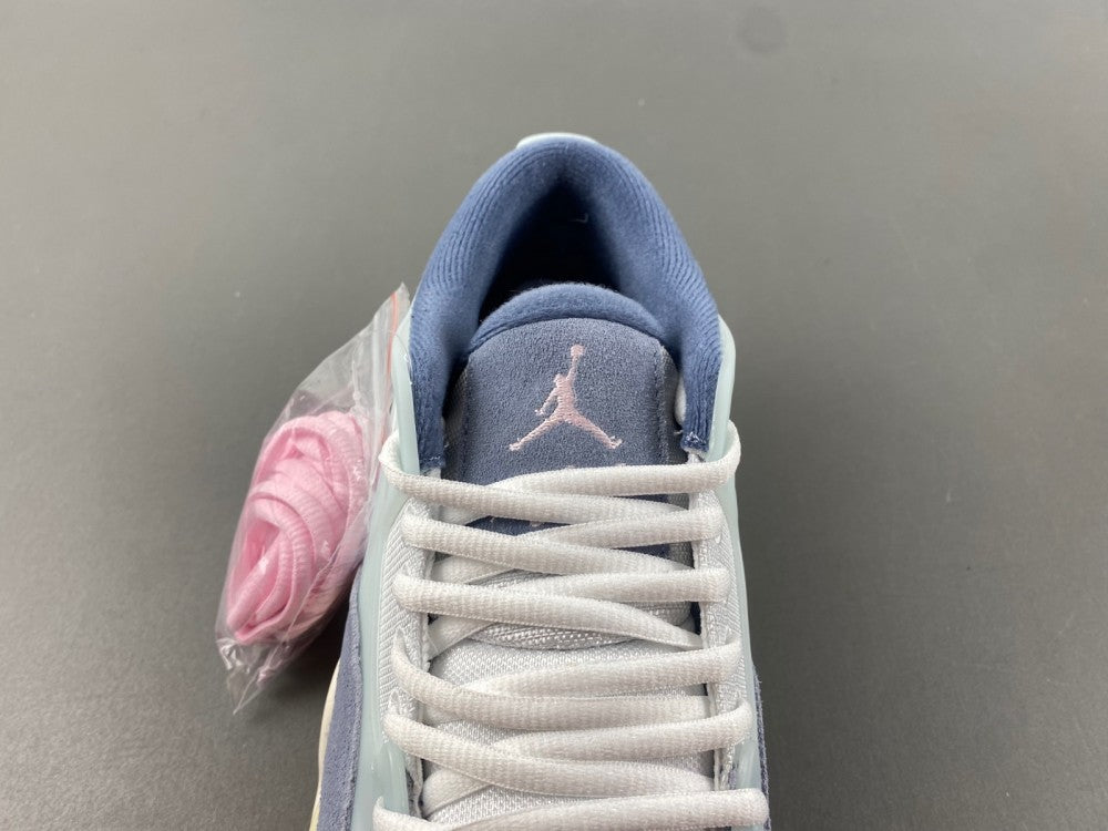 Low Top Sneakers, White Pink Gray Colorway, Lace Up Design, Casual Gift for Sneaker Fans