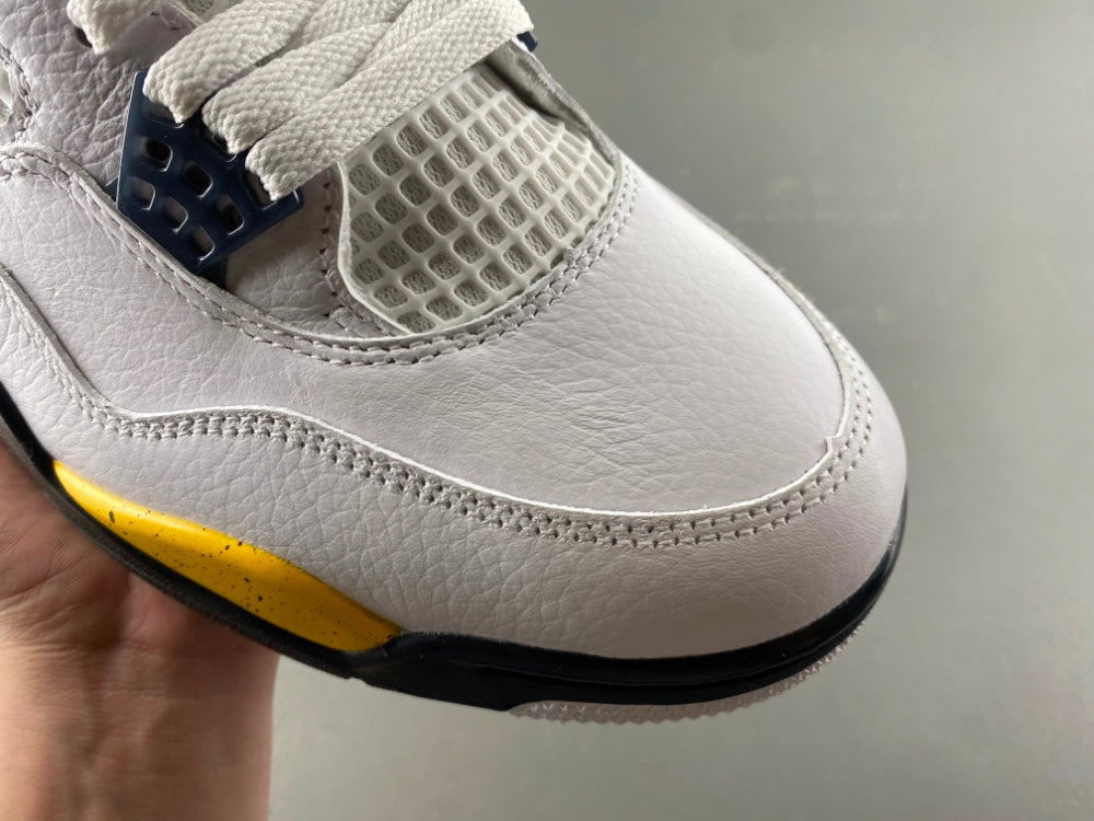 Low Top Sneakers, White Black Yellow Colorway, Lace Up Design, Casual Gift for Sneaker Fans