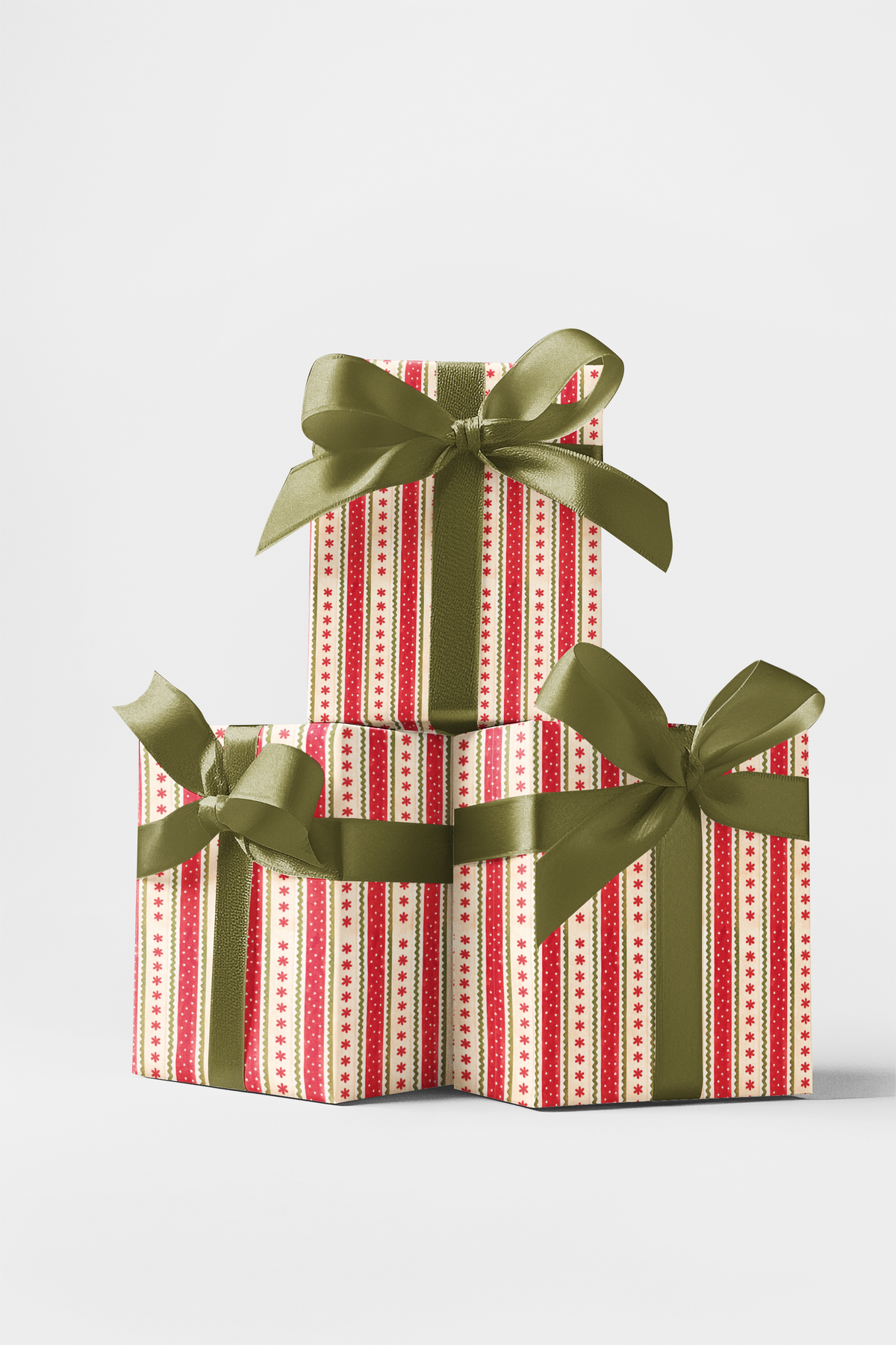 Comfy Knit Gift Wrap Roll, Candy Cane Stripe Wrapping Paper, Red White Stripe Wrapping Paper, Christmas Gift Wrap, Holiday Gi