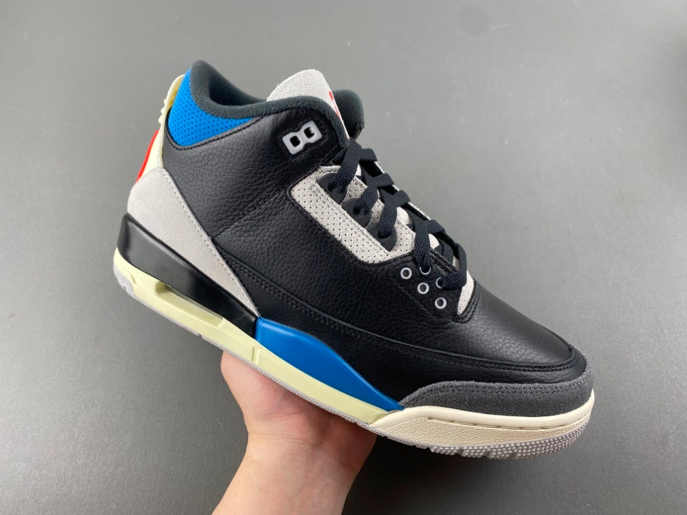 Low Top Sneakers, Blue Black Red Gray Colorway, Lace Up Design, Casual Gift for Sneaker Fans