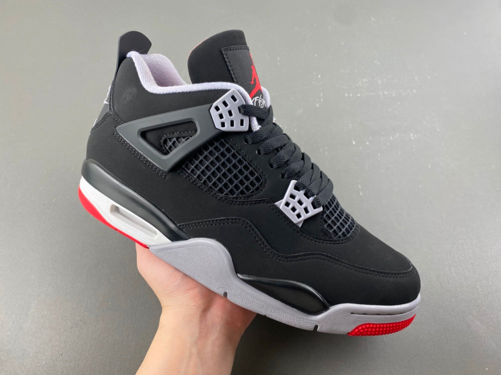 Mid Top Sneakers, Black Red Colorway, Lace Up Design, Casual Gift for Sneaker Fans