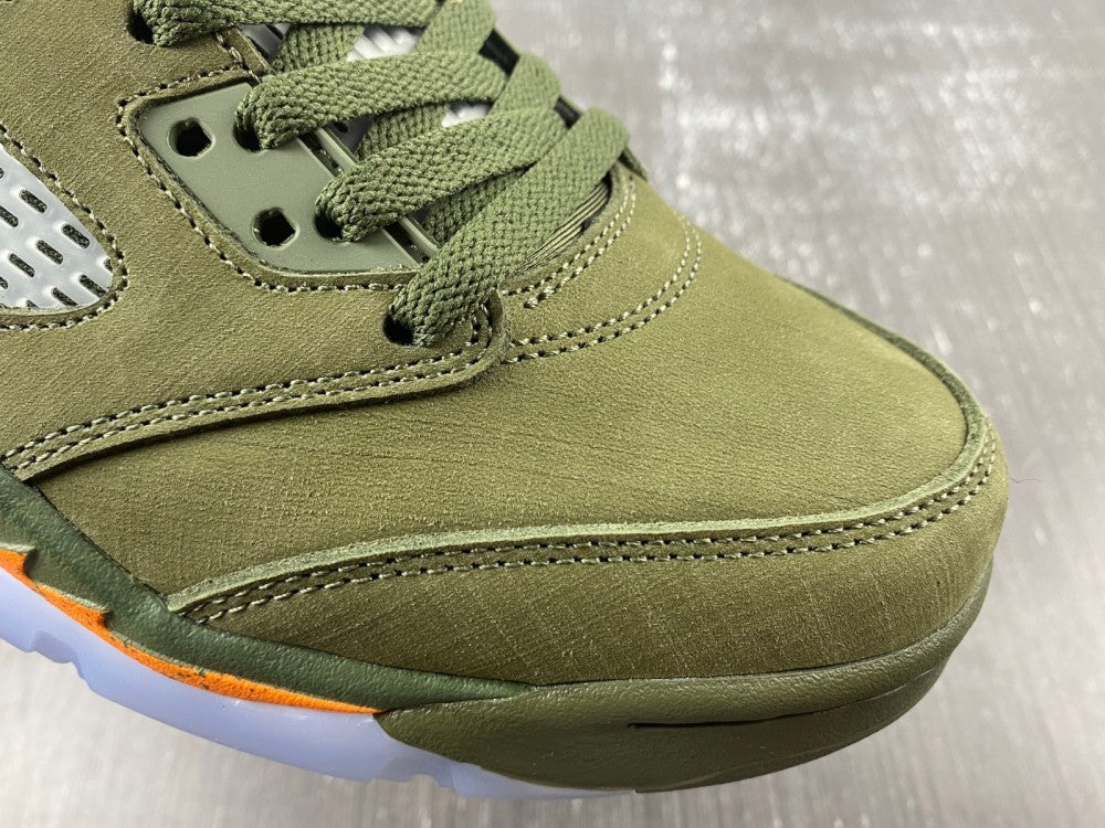 Sneakers, Army Green Colorway, Lace Up Design, Casual Gift for Sneaker Fans