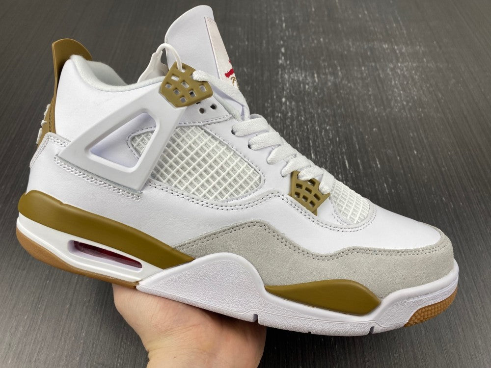 Sneakers, White Yellow Colorway, Leather Footwear, Lace Up Design, Casual Gift for Sneaker Fans