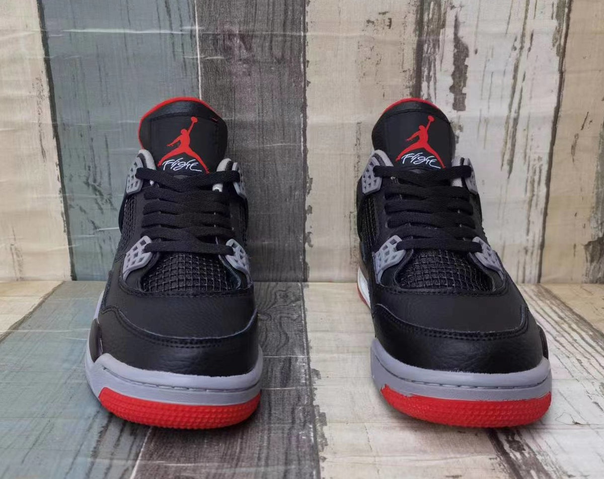 Sneakers, Black Red Gray Colorway, Lace Up Design, Casual Gift for Sneaker Fans