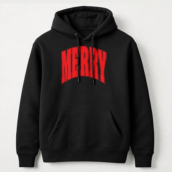 Varsity Font Christmas Hoodie, Merry Christmas Hoodie, Vintage Holiday Graphic Sweatshirt, Retro Xmas Hoodie, Unisex Christma