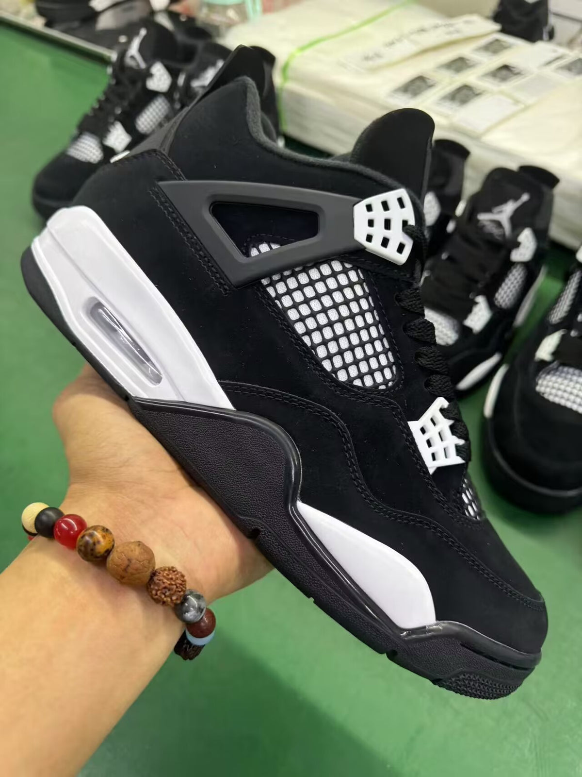 Mid Top Sneakers, White Black Colorway, Lace Up Design, Casual Gift for Sneaker Fans